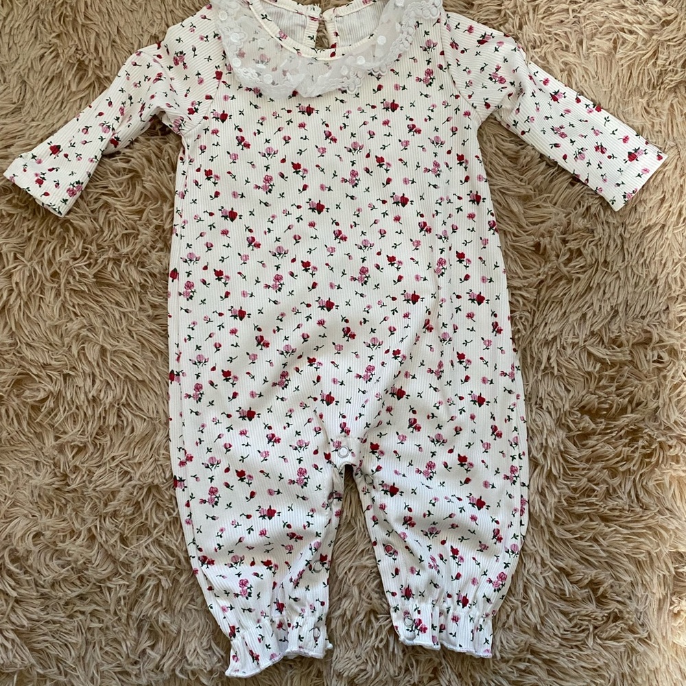 Custom floral jumpsuit